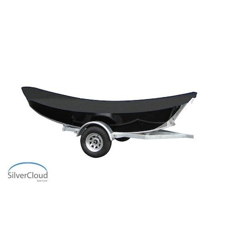 Eevelle Boat Cover DRIft BOAT, Outboard Fits 12ft L up to 84in W Charcoal SCDFT1284B-CHL